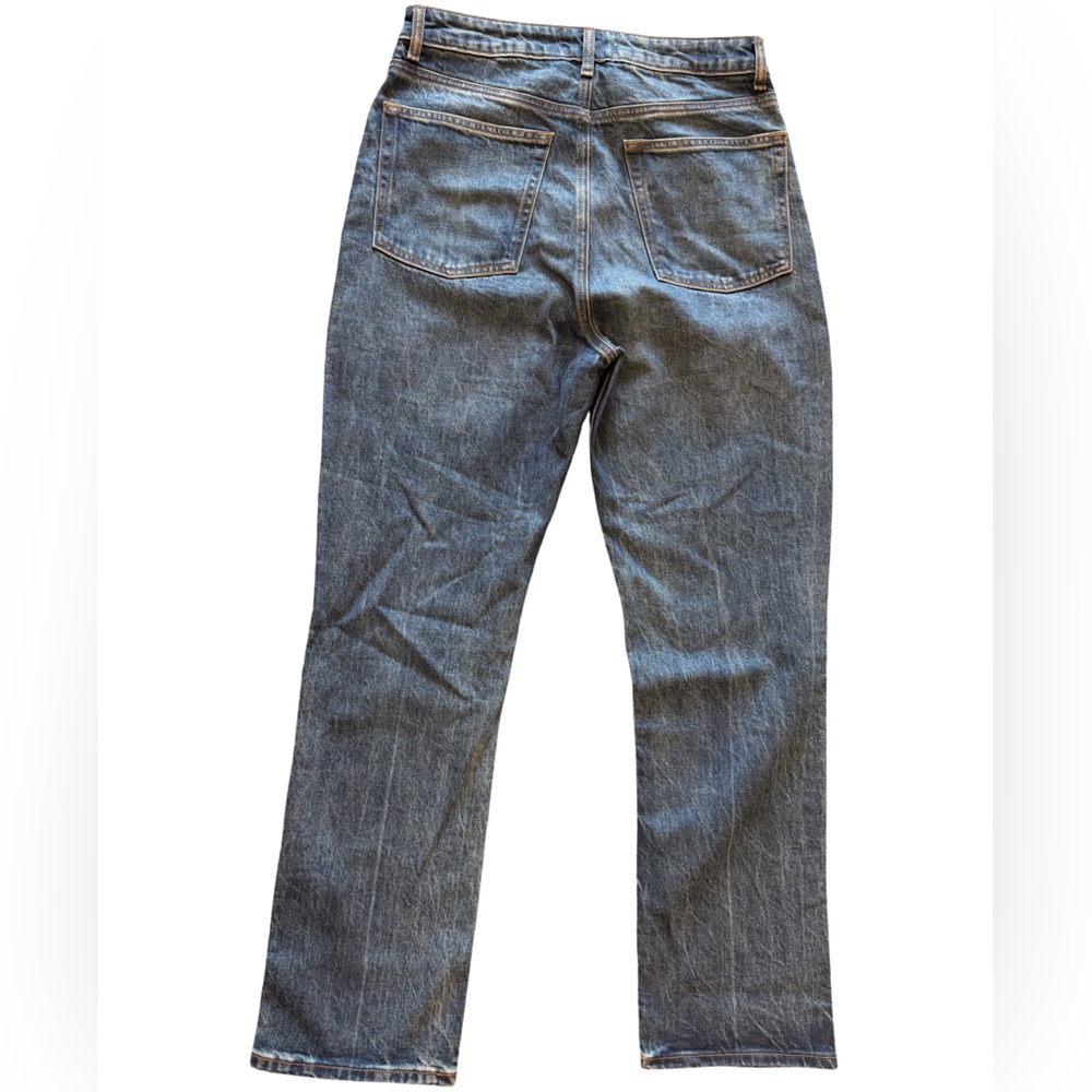 Reformation Liza Ultra High Rise Straight Icarian Blue Denim Jeans NEW size 30 - Picture 5 of 8